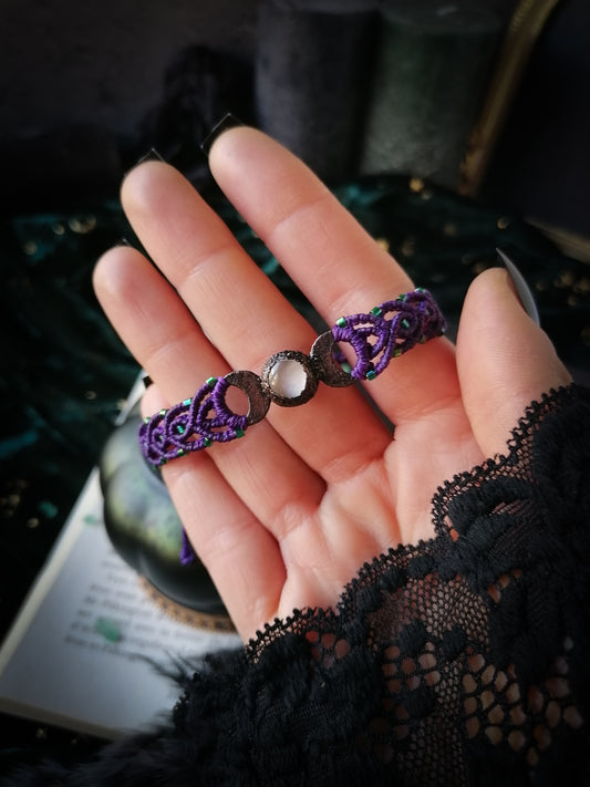 Adjustable Triple Moon Bracelet - #4