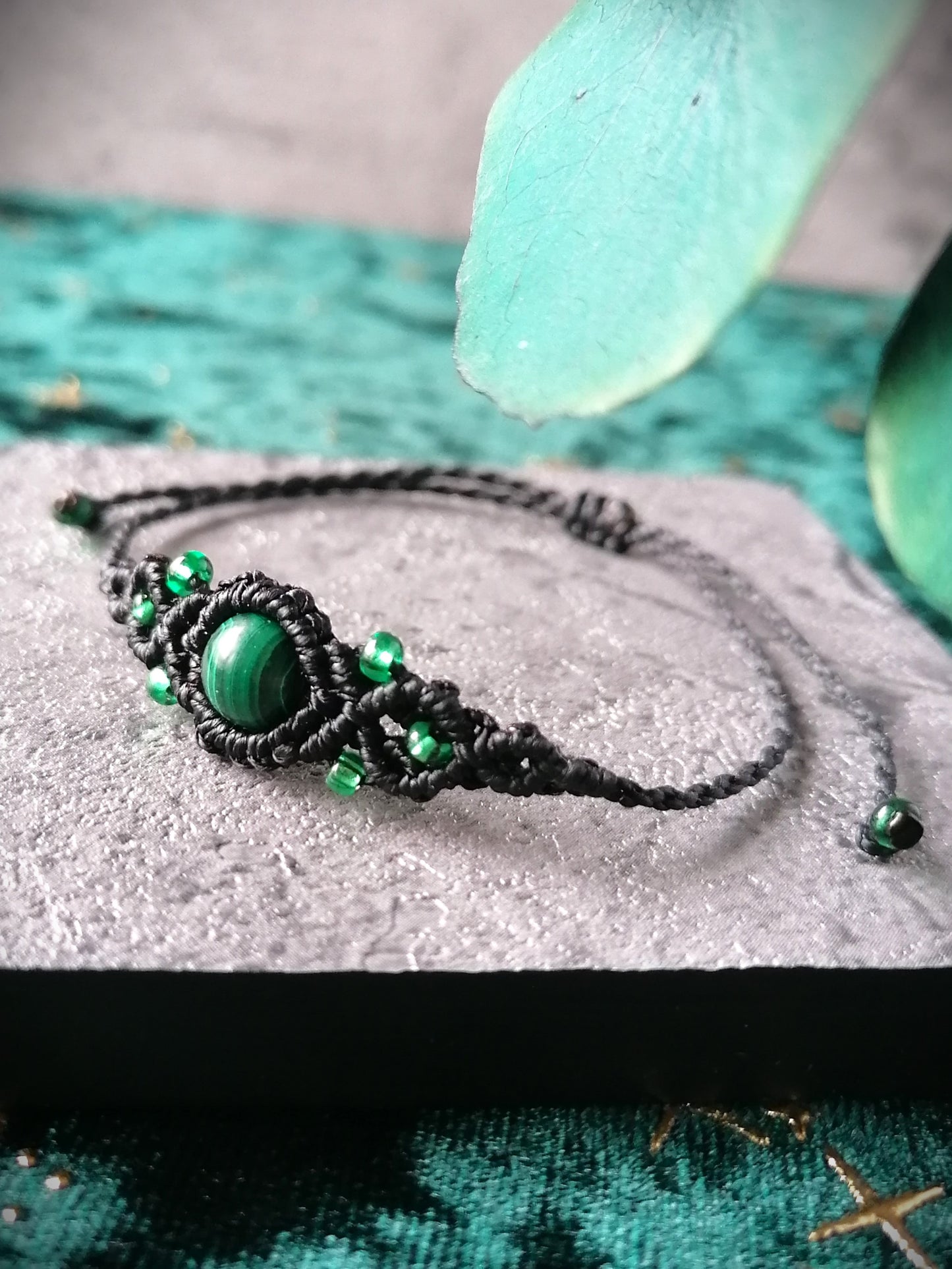 Bracelet Malachite Réglable