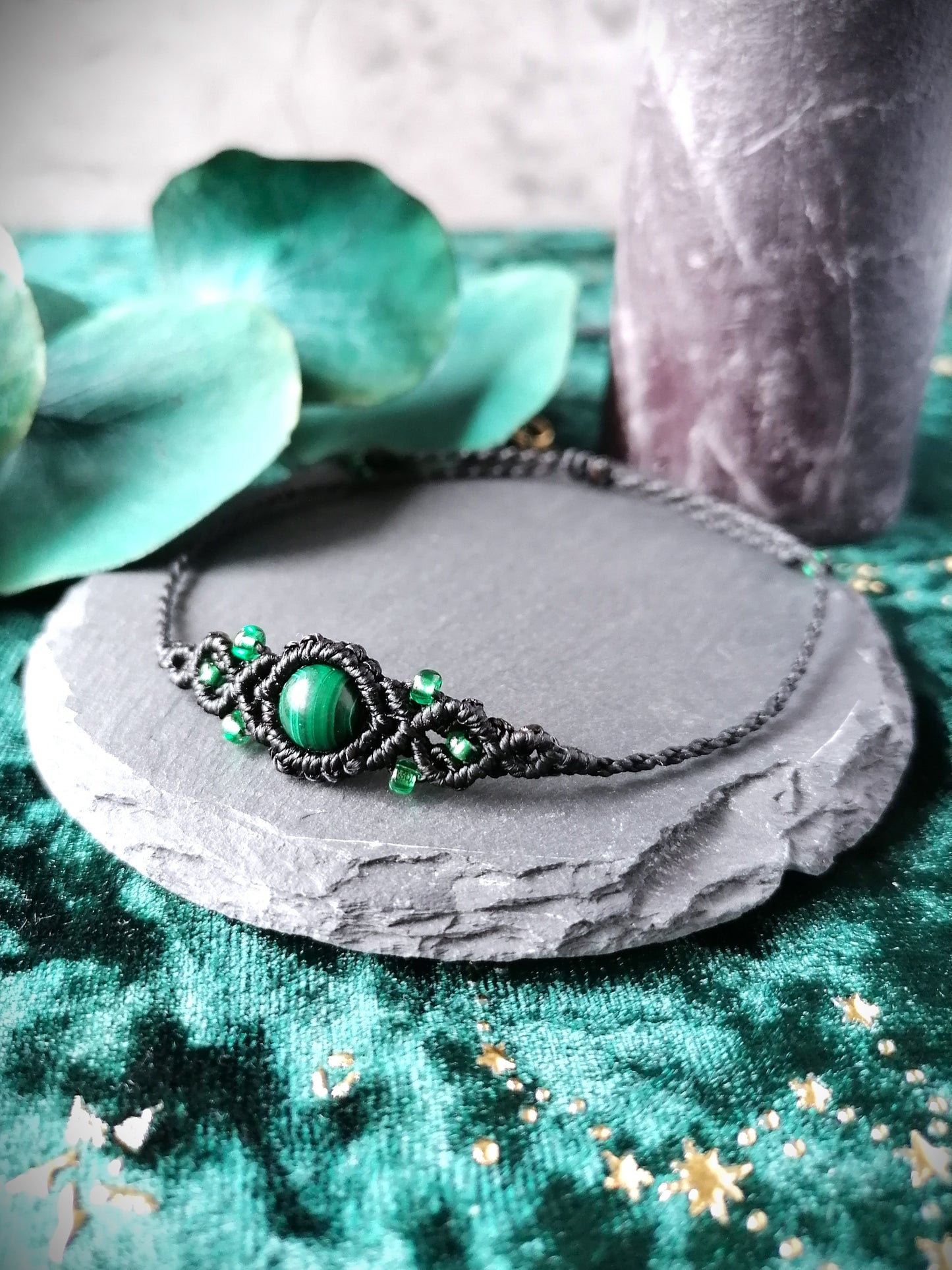 Bracelet Malachite Réglable