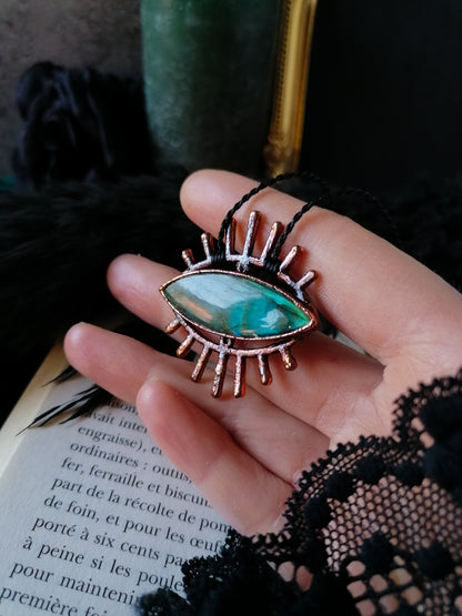 Vision obscure- Pendentif Cuivre et Labradorite