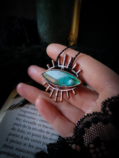 Vision obscure- Pendentif Cuivre et Labradorite