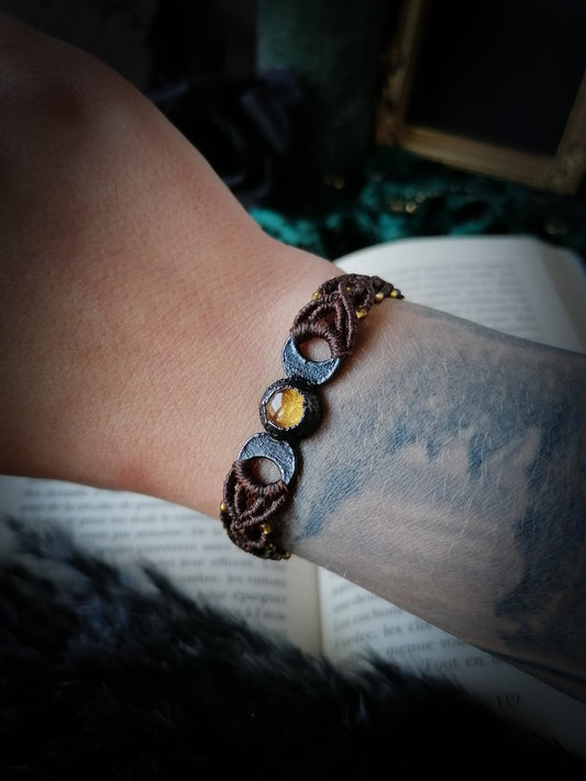 Adjustable Triple Moon Bracelet - #2