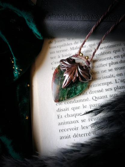 Sylvanae - Pendentif Cuivre et Aventurine