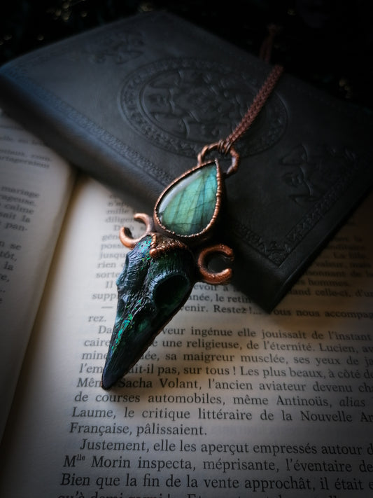 Viridian - Coven of ravens - Pendentif en cuivre