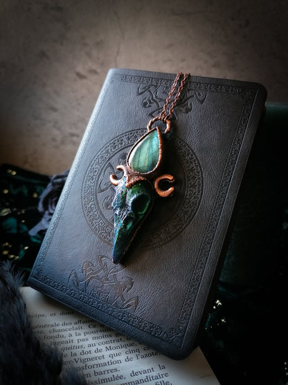 Viridian - Coven of ravens - Pendentif en cuivre